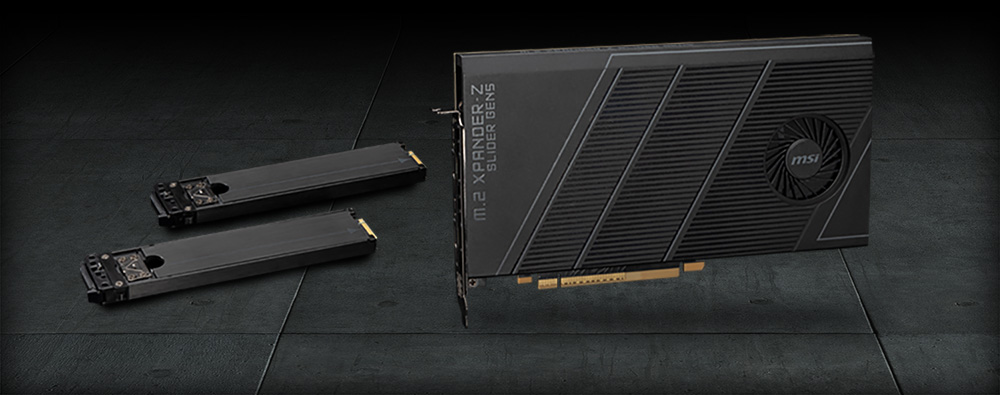 MSI 800 SERIES FEATURE TRILINK M.2 XPANDER-Z SLIDER GEN5