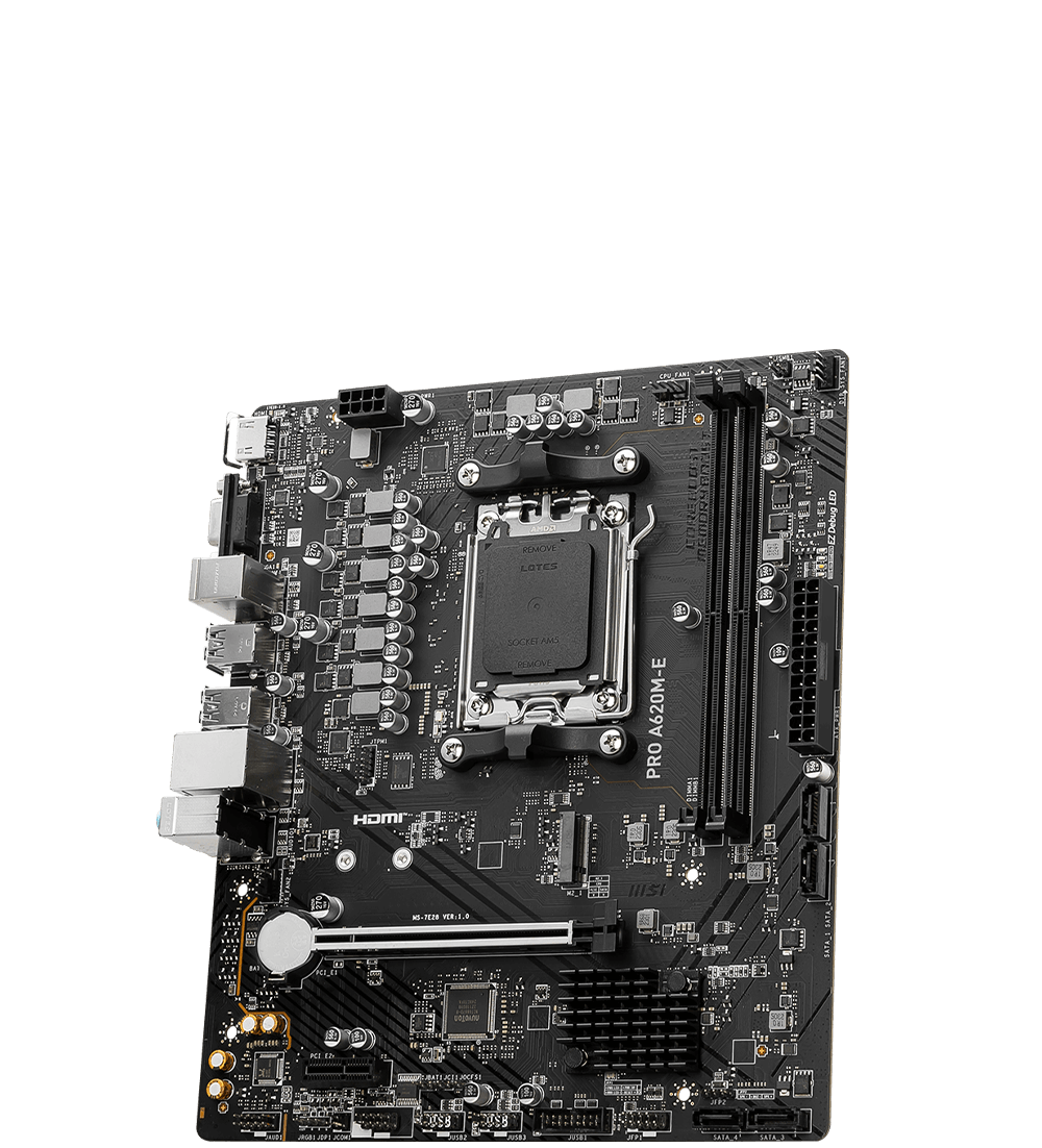MSI MOTHERBOARDS AMD AM5 PRO A620M-E
