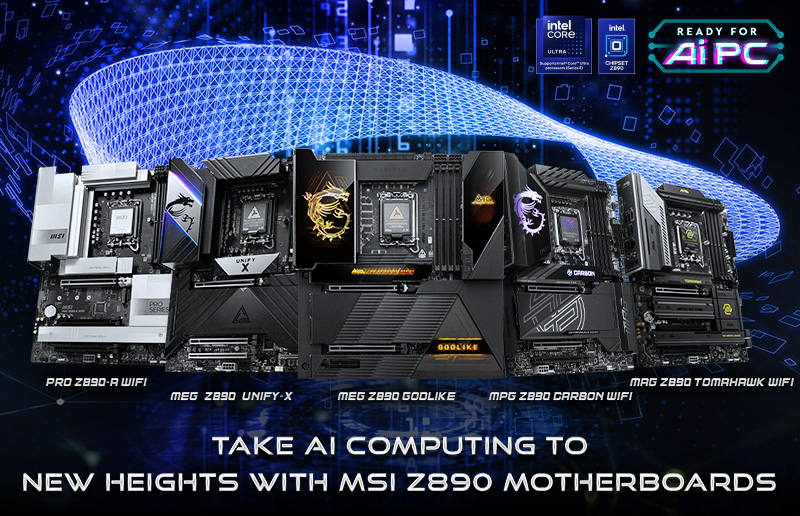 Take AI Computing to New Heights with MSI Z890
                      Motherboards