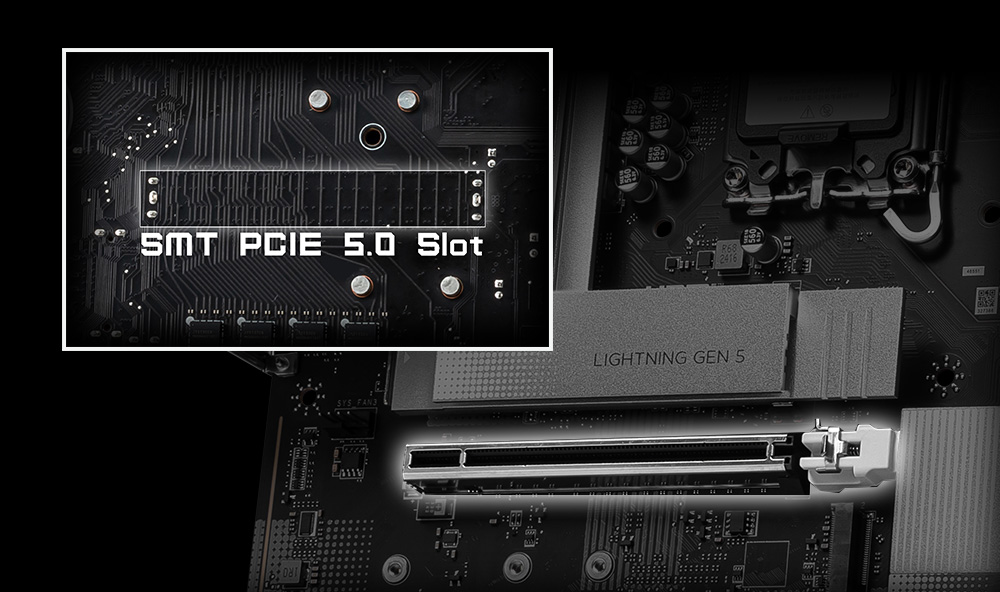 MSI 800 SERIES FEATURE TRILINK LIGHTNING GEN 5 PCIE