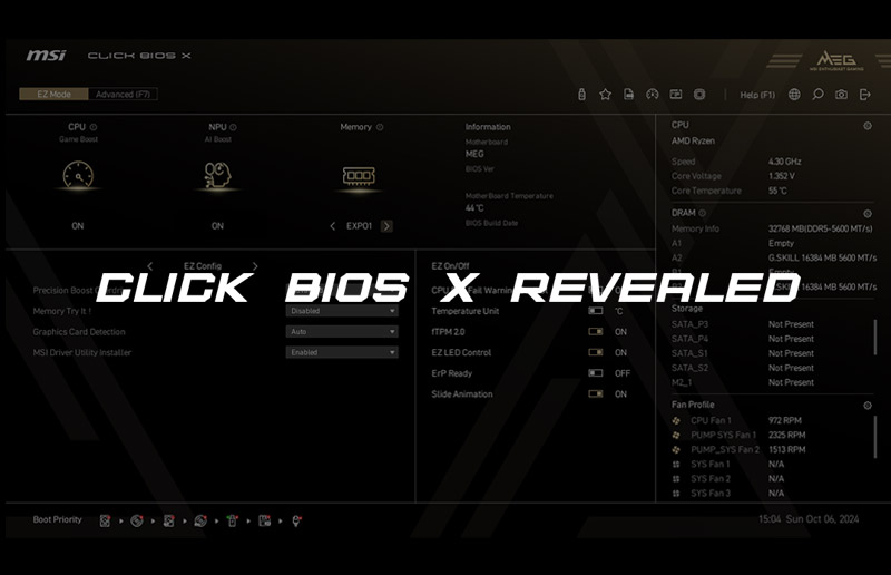 MSI Click BIOS X Revealed: Simplified Overclocking, New Looks, and Unmatched Control