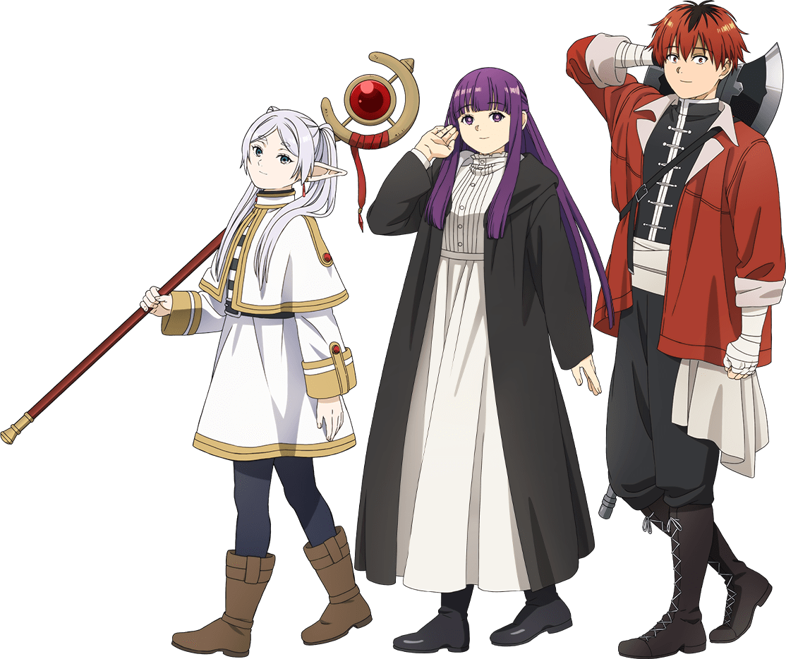 Fern and Stark from Frieren: Beyond Journey's End, hero section