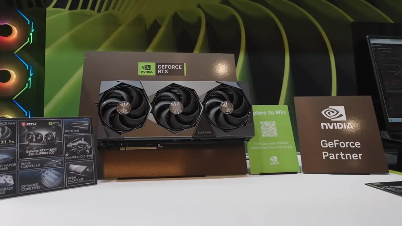 MSI CES 2026 : Msi X NVIDIA 合作伙伴标志