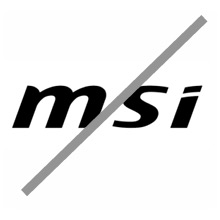 msi logo error example - Do not rearrange the distance of characters
