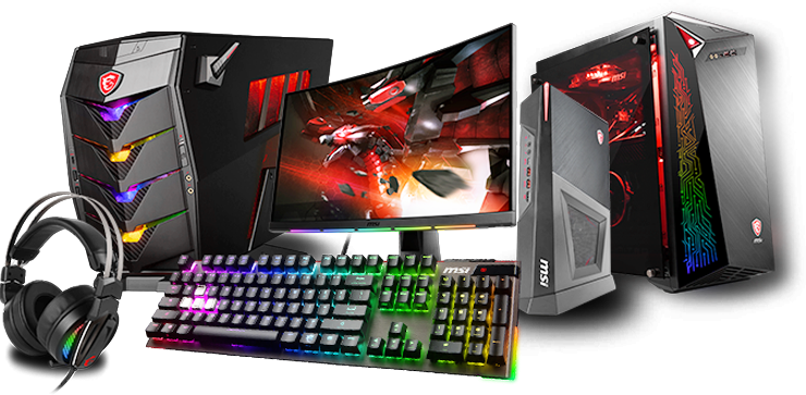 msi desktops / monitors