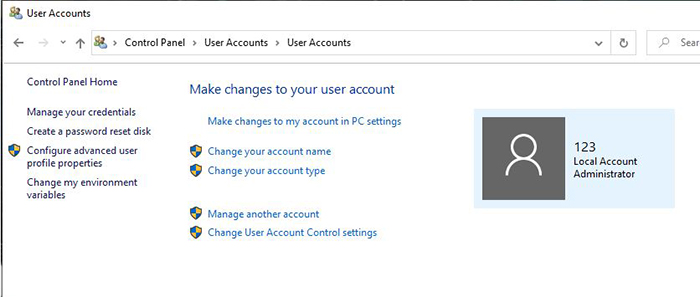 Control Panel Setting Method