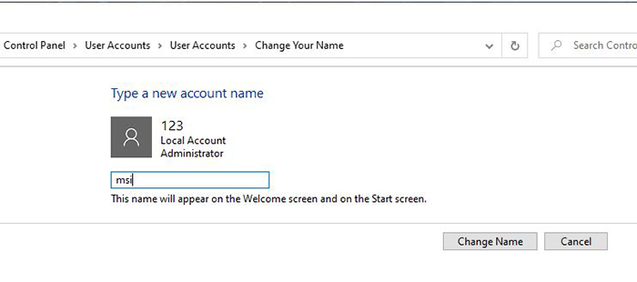 Control Panel Setting Method