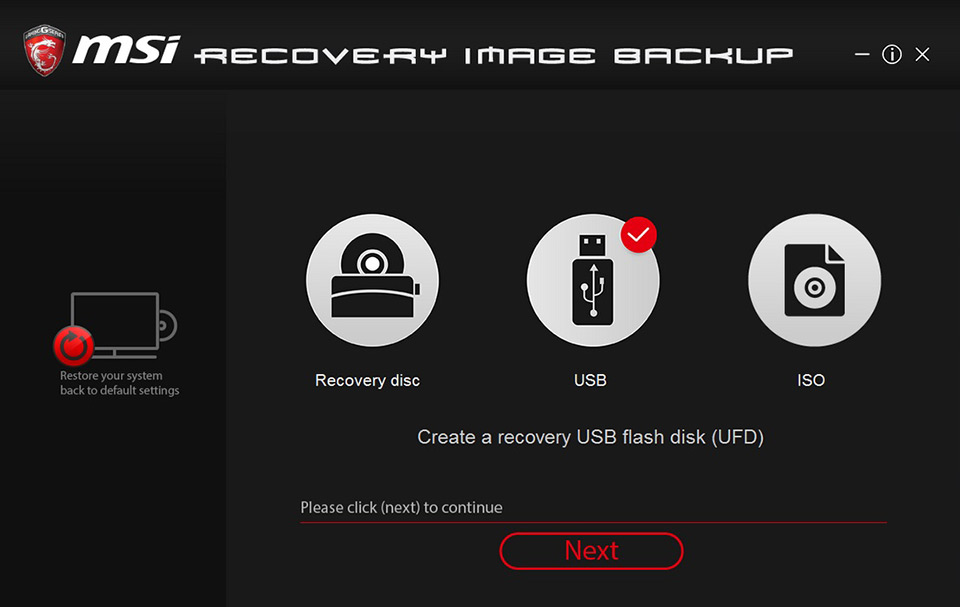 os burnrecovery