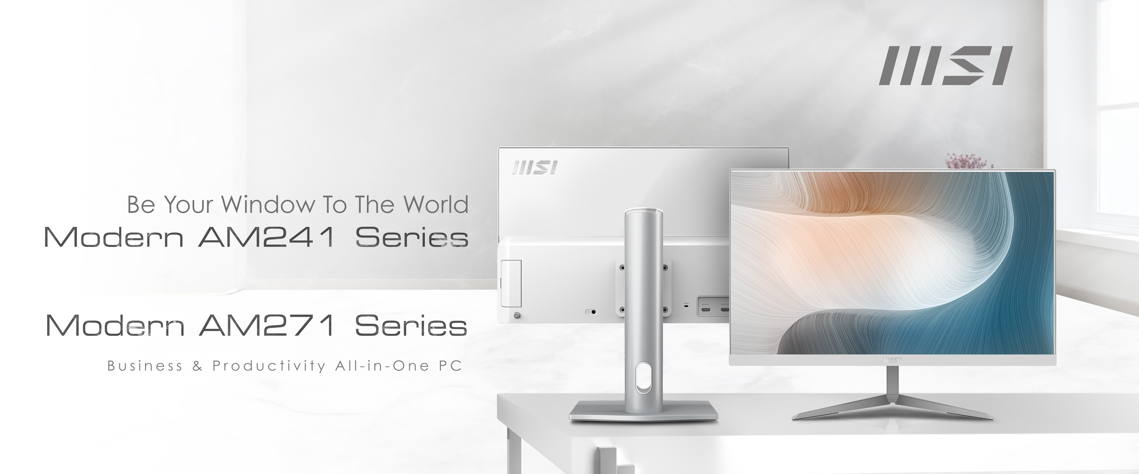 MSI’s Modern AM241 & AM271 Series All-in-One PC Are Ready to Style Your Home and Office