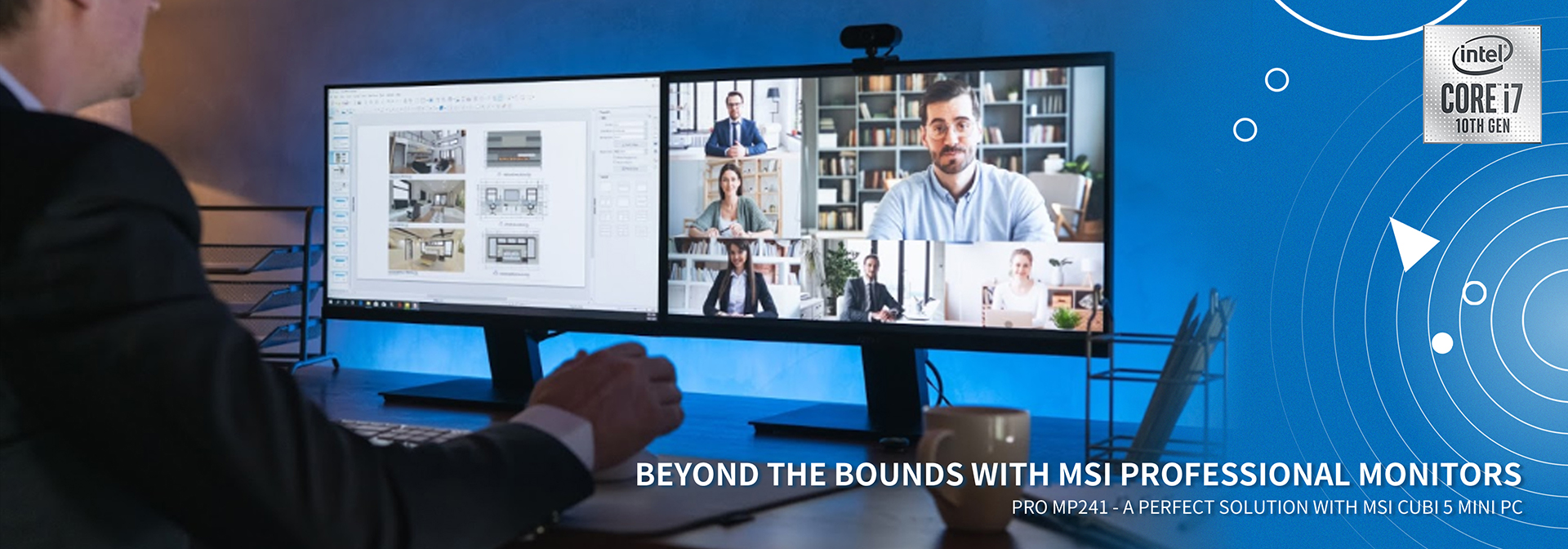 PRO MP241 - a perfect solution with MSI Cubi 5 mini pc