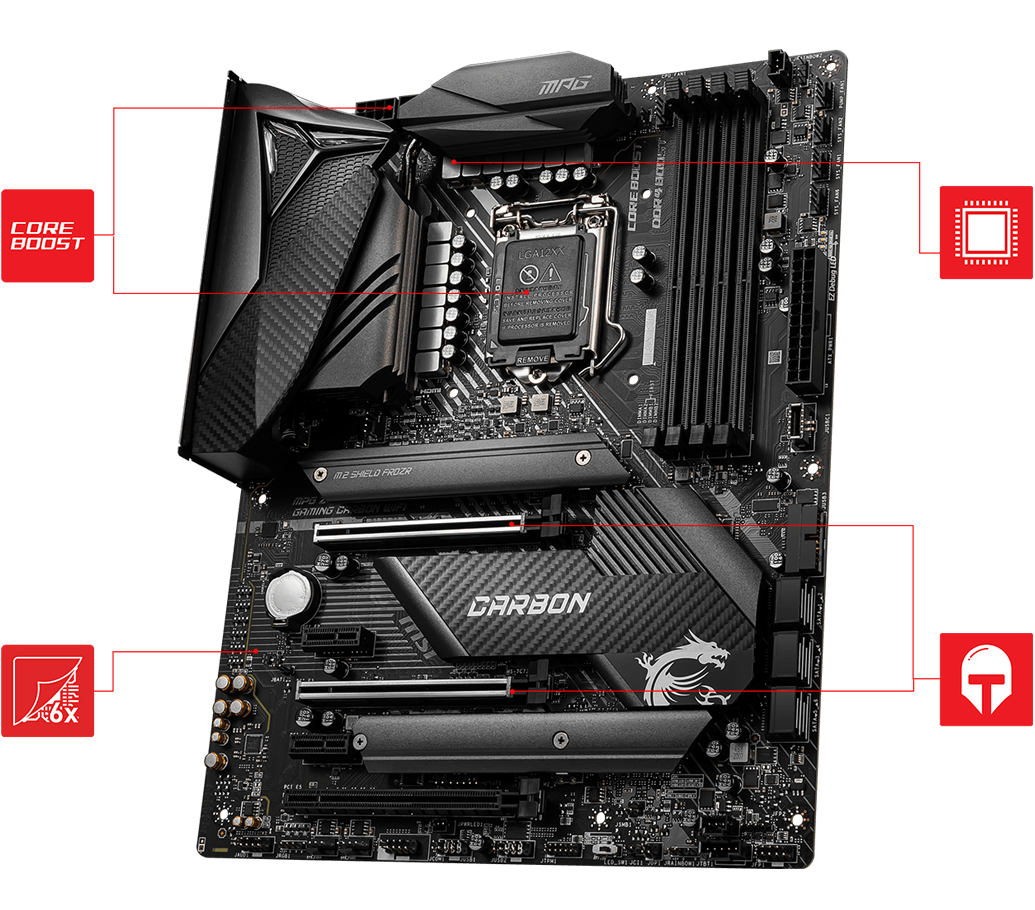 MPG Z490 GAMING CARBON WIFI