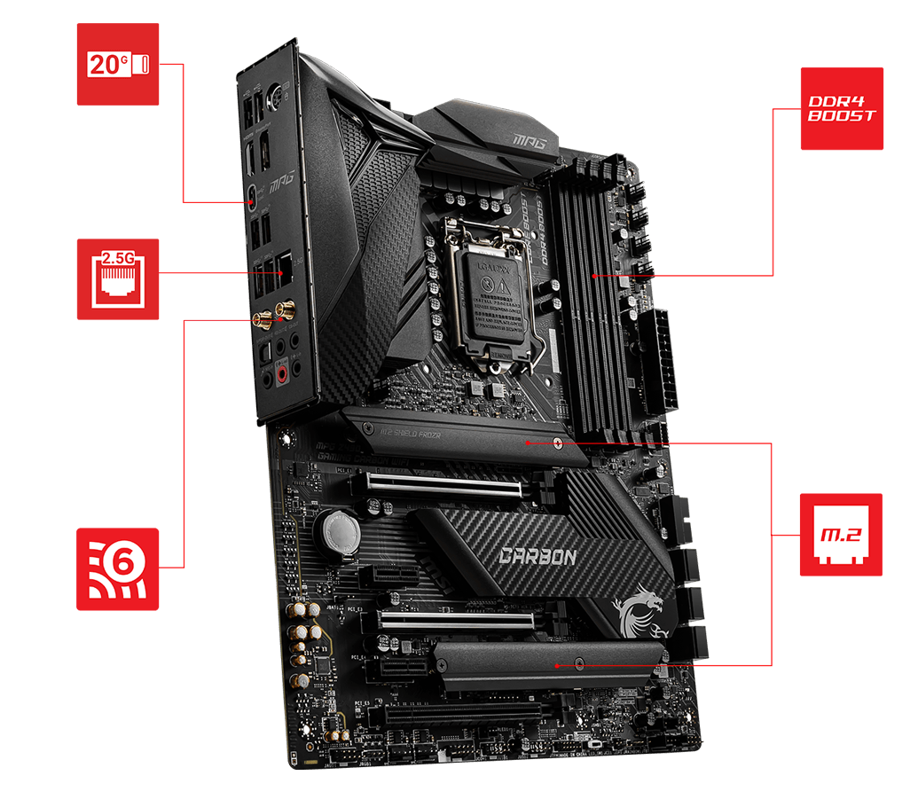 MPG Z490 GAMING CARBON WIFI