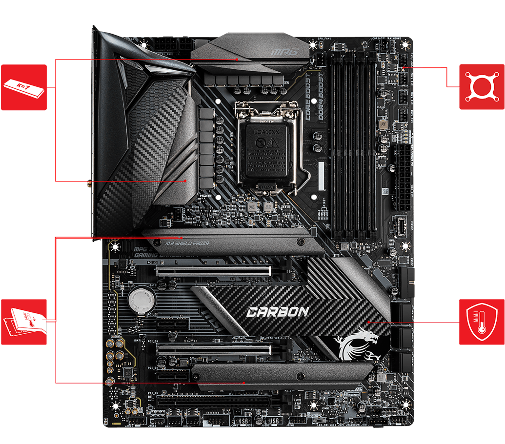 MPG Z490 GAMING CARBON WIFI