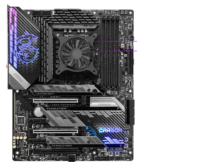 msi motherboard with liquid cooling