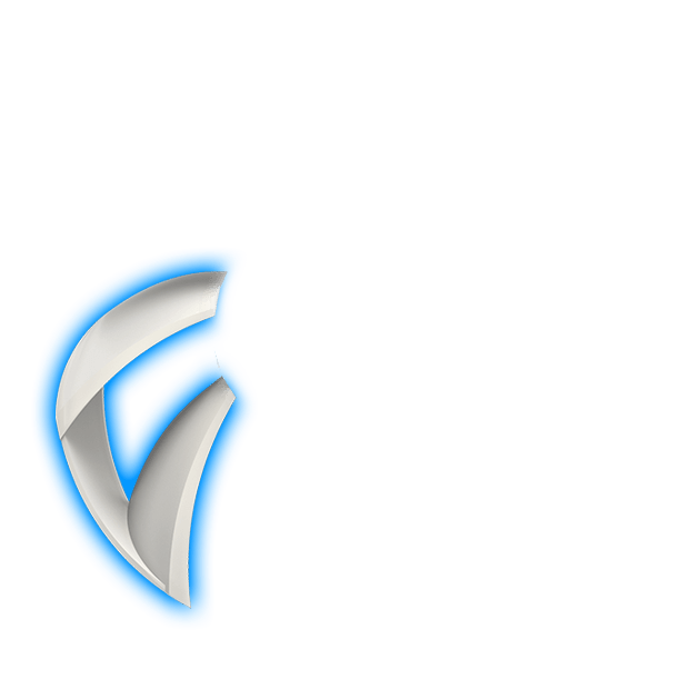 fan with blue lighting
