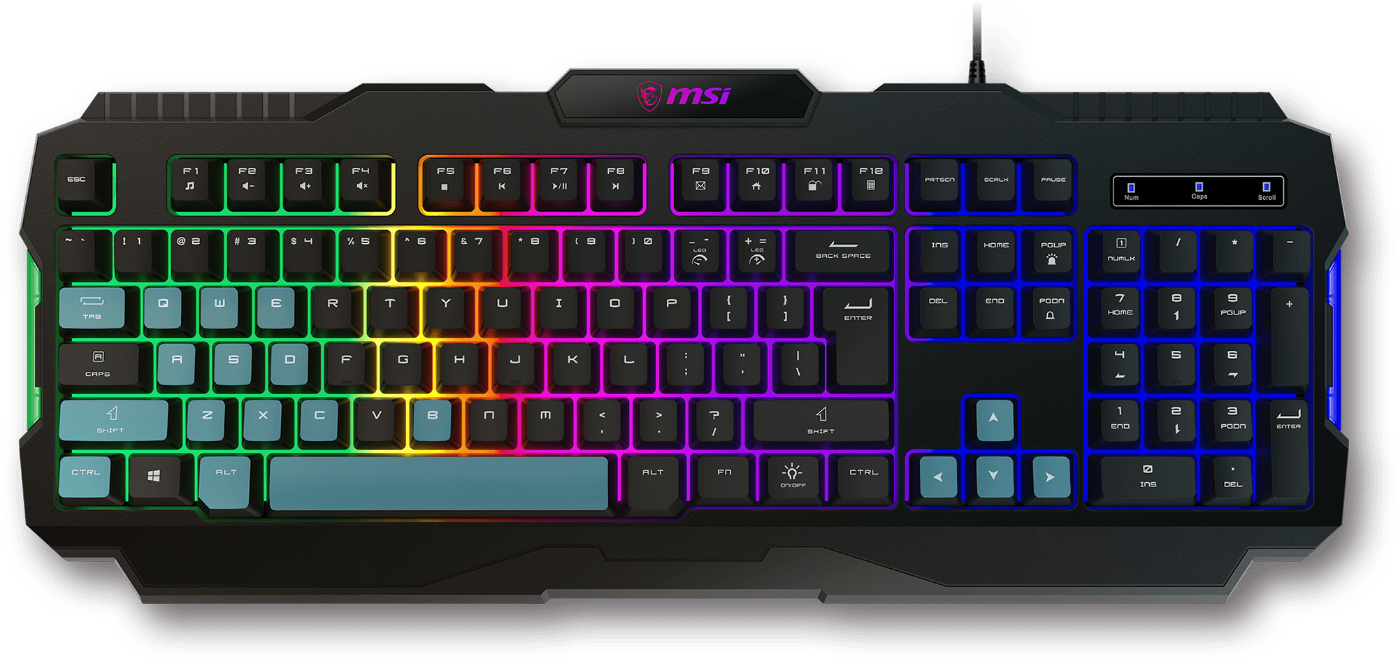 MSI gk100 combo keyboard accurate