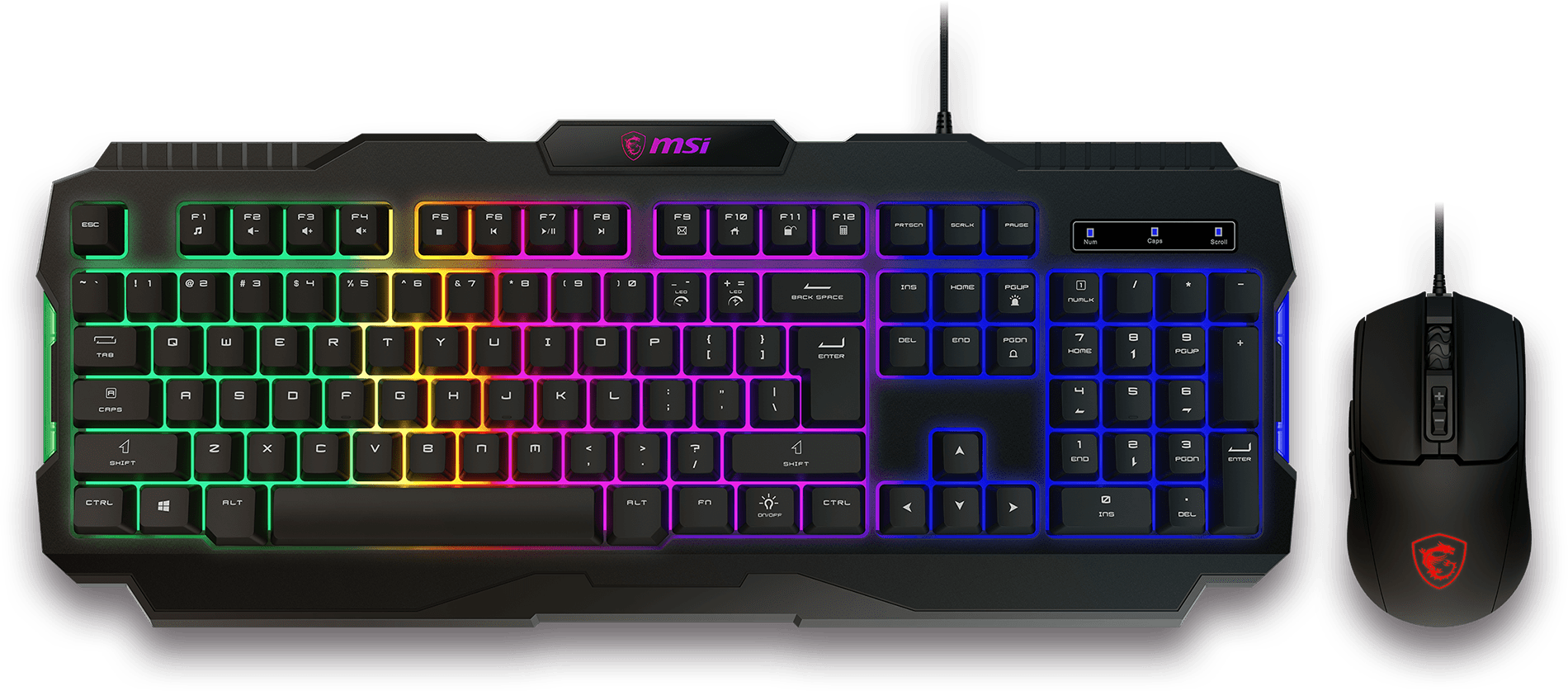 MSI gk100 combo keyboard and mouse RGB