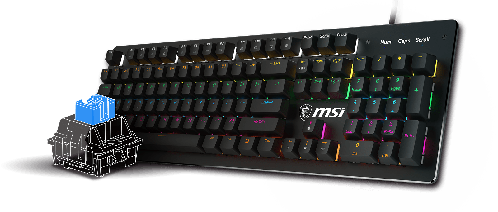 MSI gk300 combo keyboard typing sensation