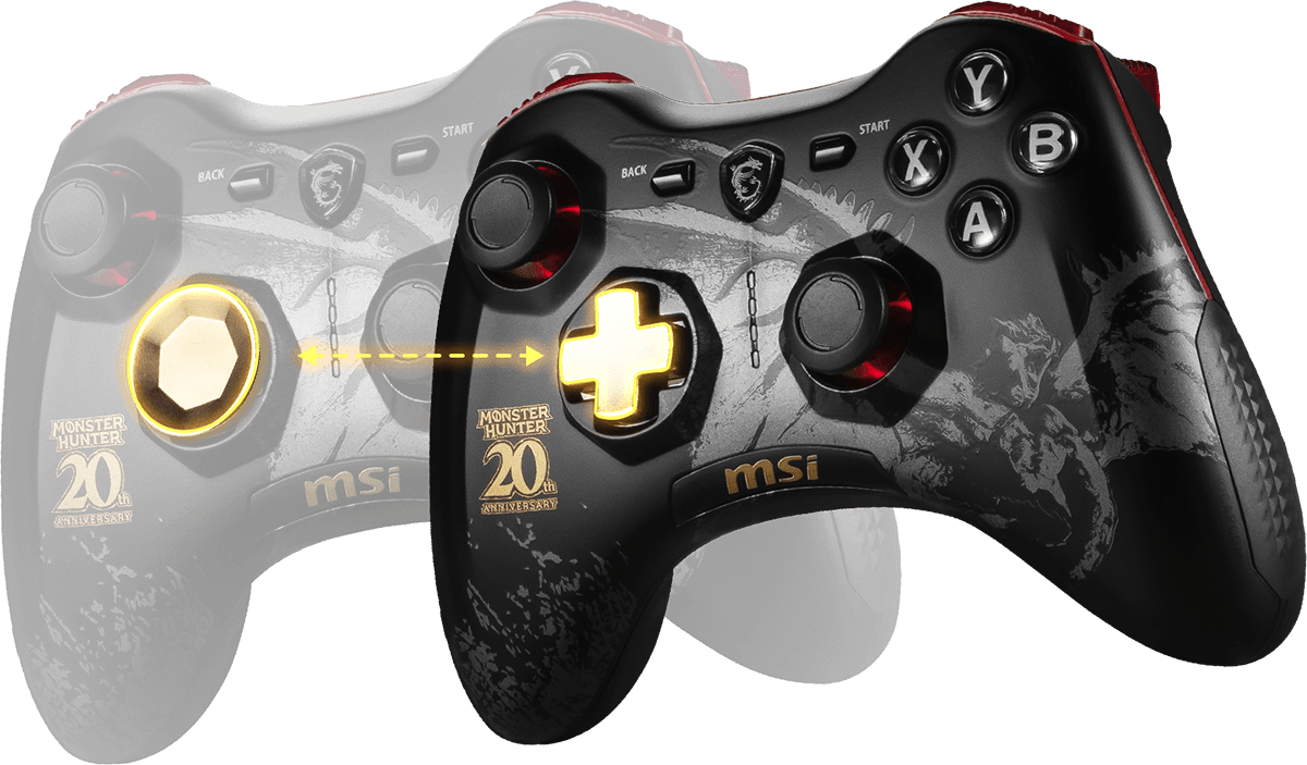MSI Force GC30 Monster hunter edition d-pad