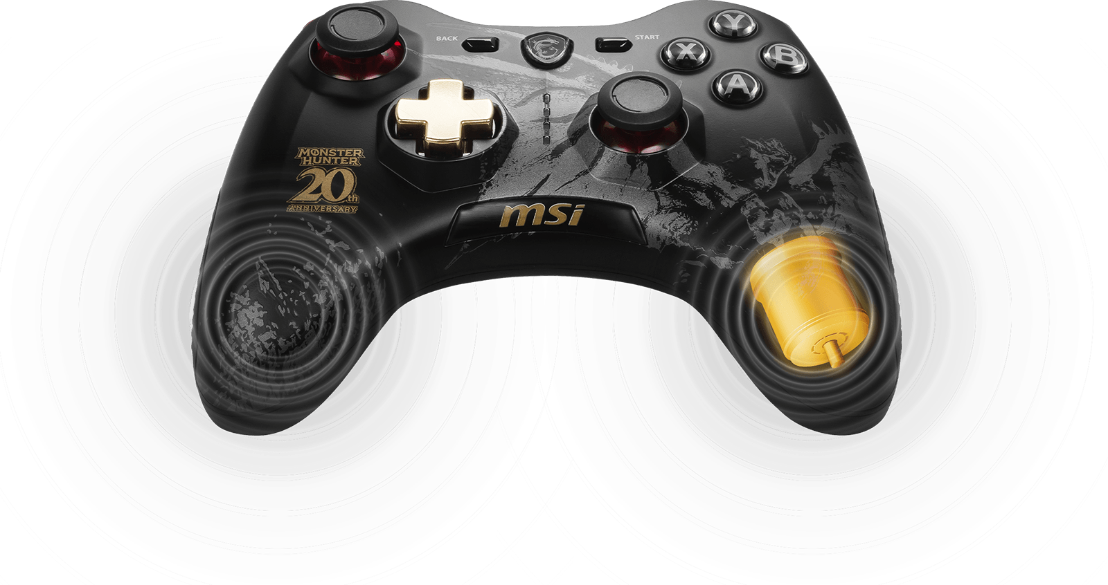 MSI Force GC30 Monster hunter edition dual vibration motors