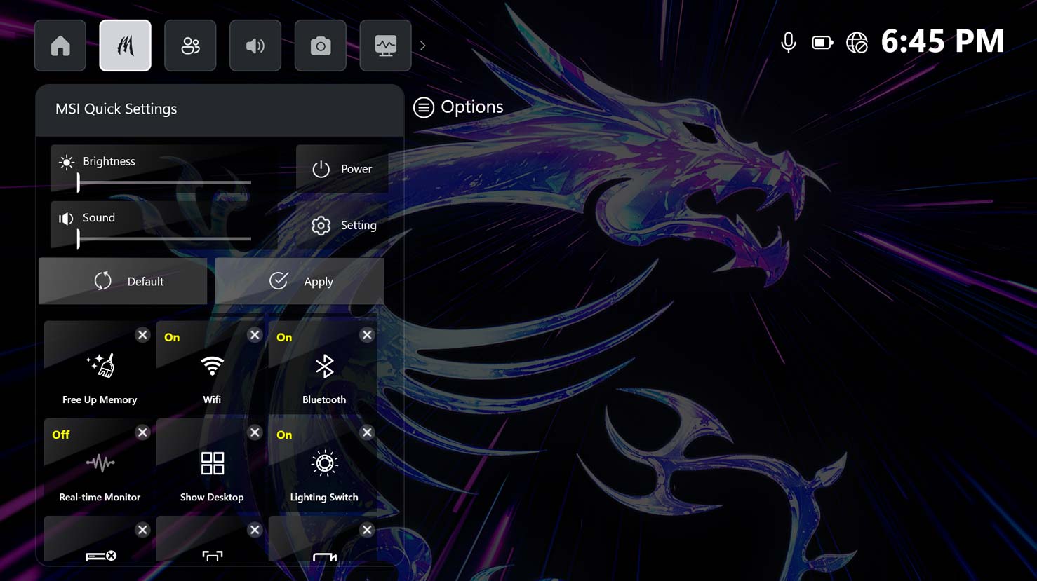 Msi Center M Quick Setting Editor 