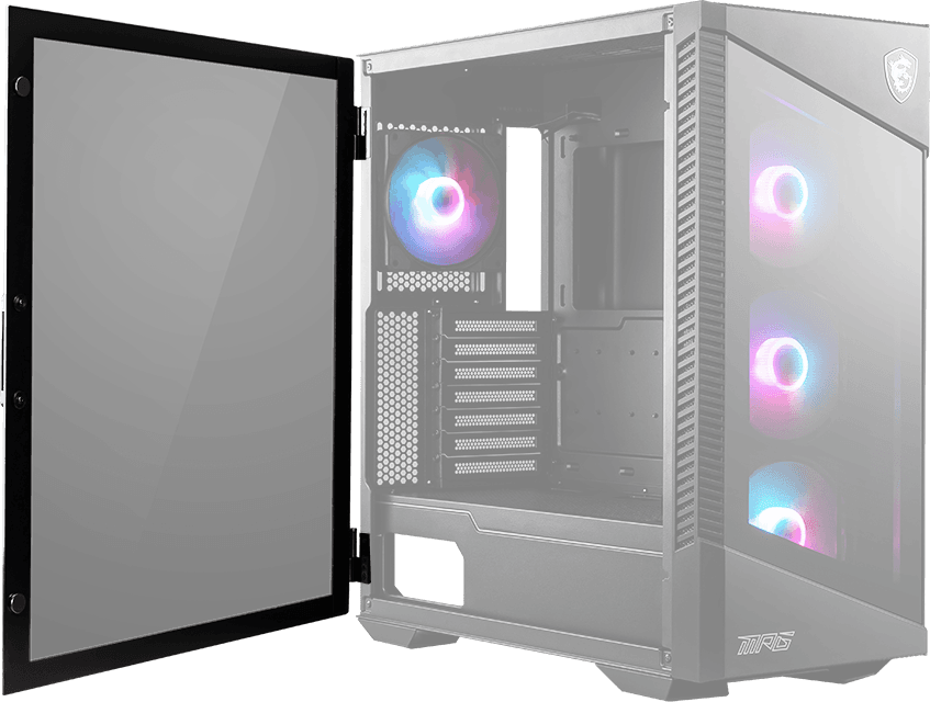 HINGED TEMPERED GLASS SWINGING WINDOW