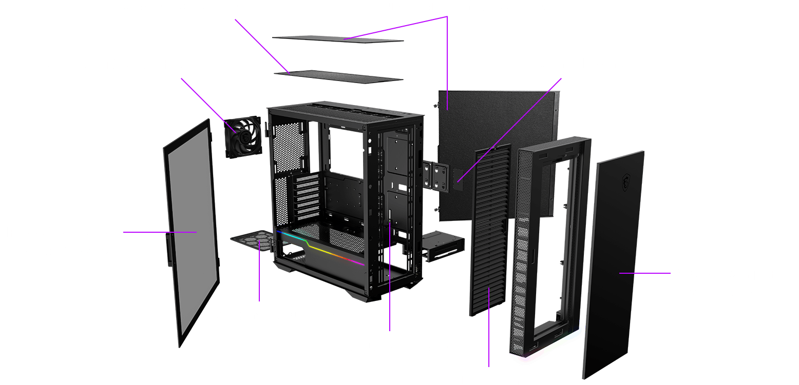 msi pc case hardware capabilities