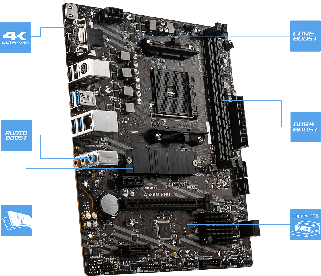 A520m pro motherboard