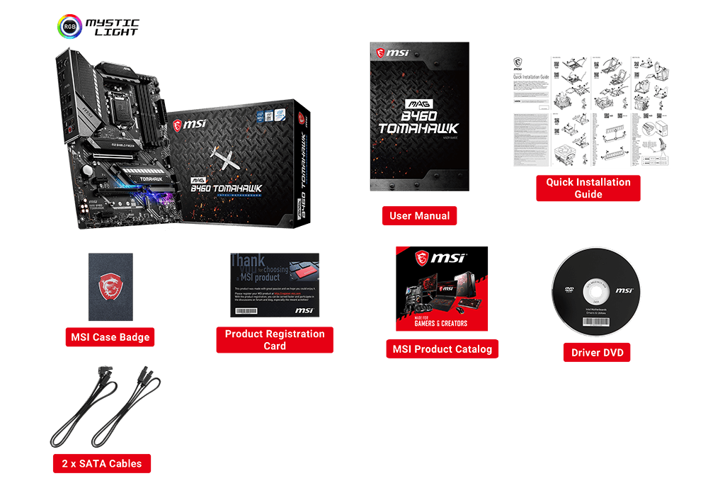 MAG B460 TOMAHAWK content