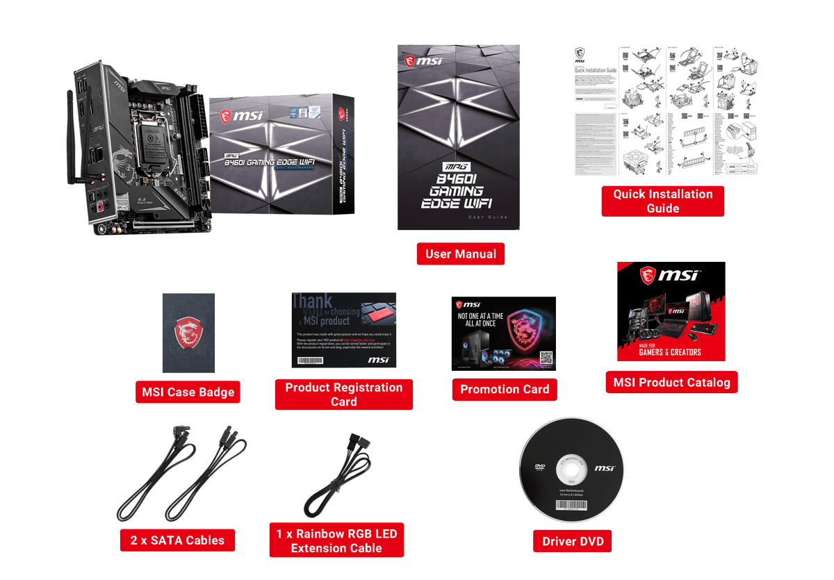 MPG B460I GAMING EDGE WIFI