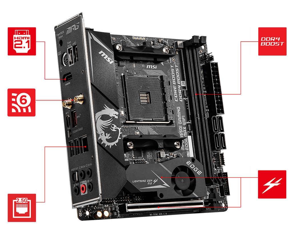 MPG B550I GAMING EDGE MAX WIFI