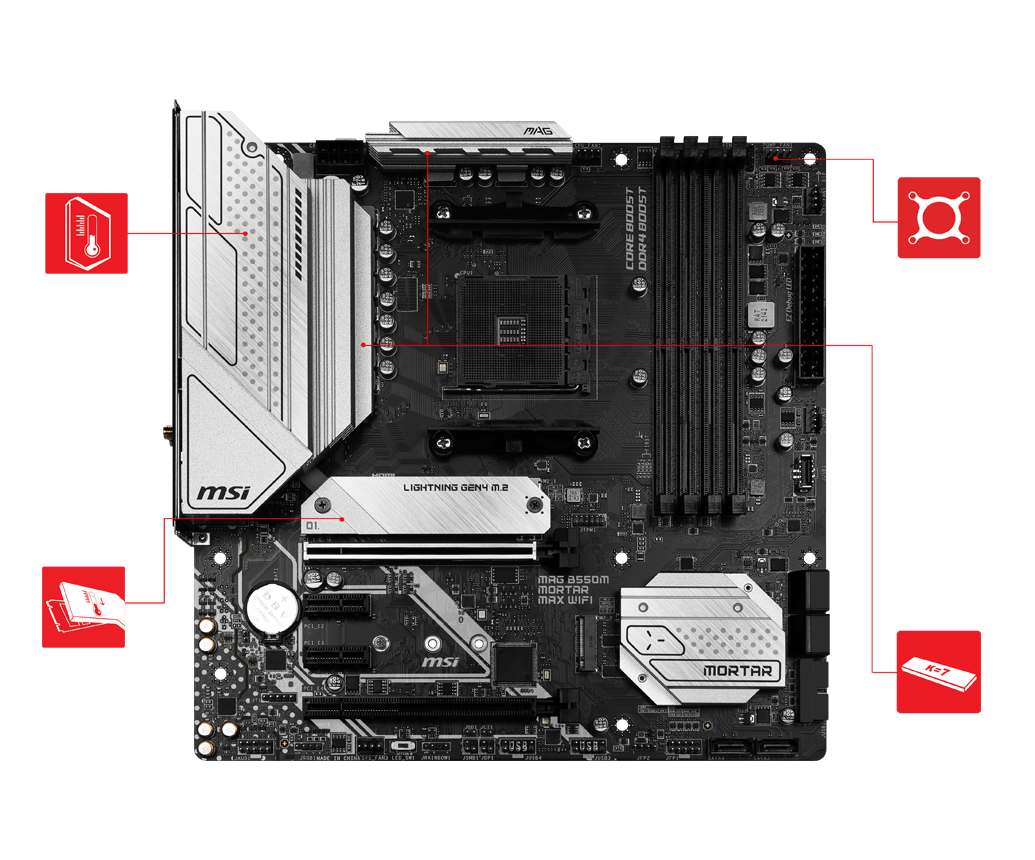 MAG B550M MORTAR MAX WIFI