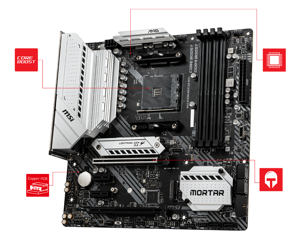 MAG B550M MORTAR WIFI