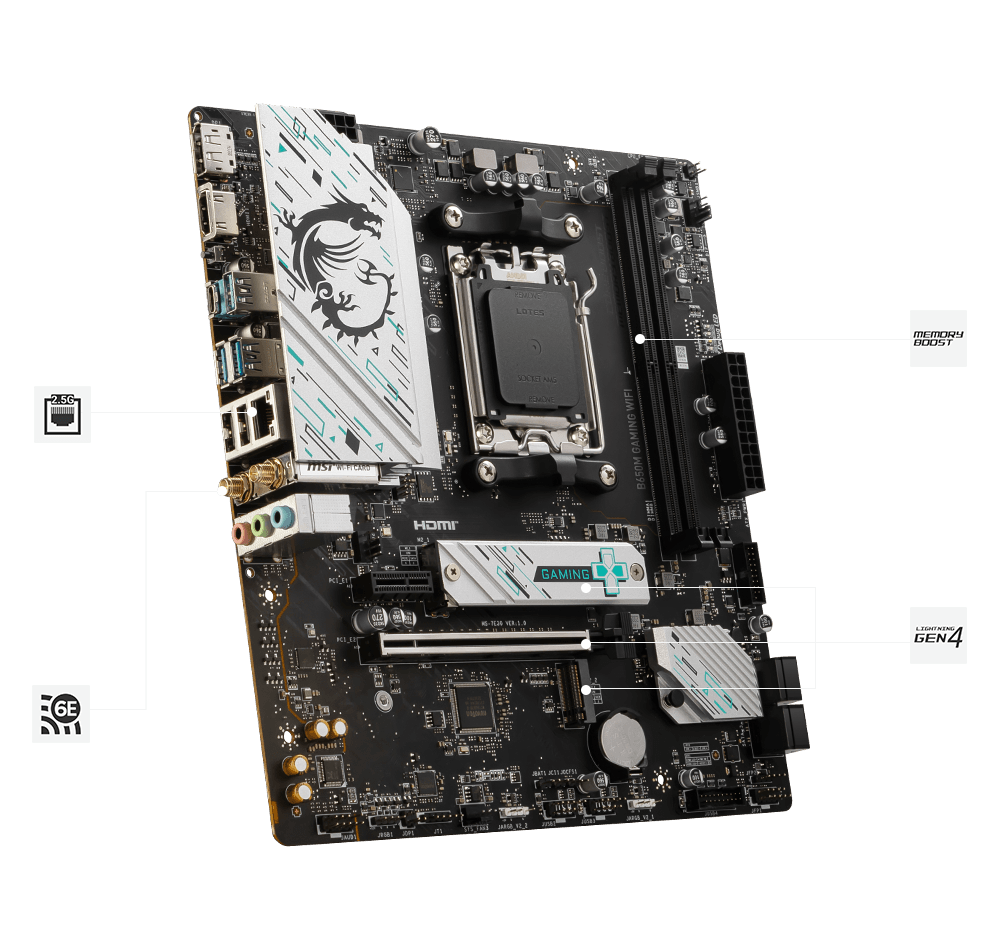 B650M GAMING WIFI HIGH-SPEED TRANSMISSION