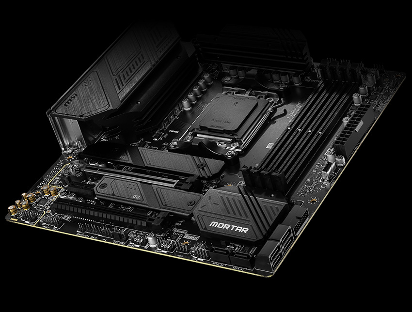 MAG B650M MORTAR WIFI storage overview