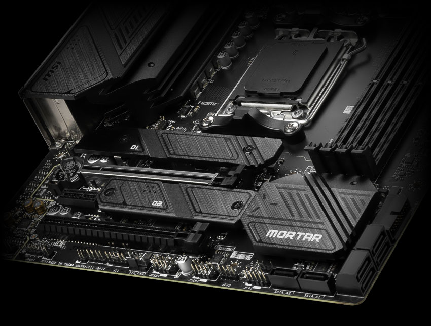 MAG B650M MORTAR storage overview