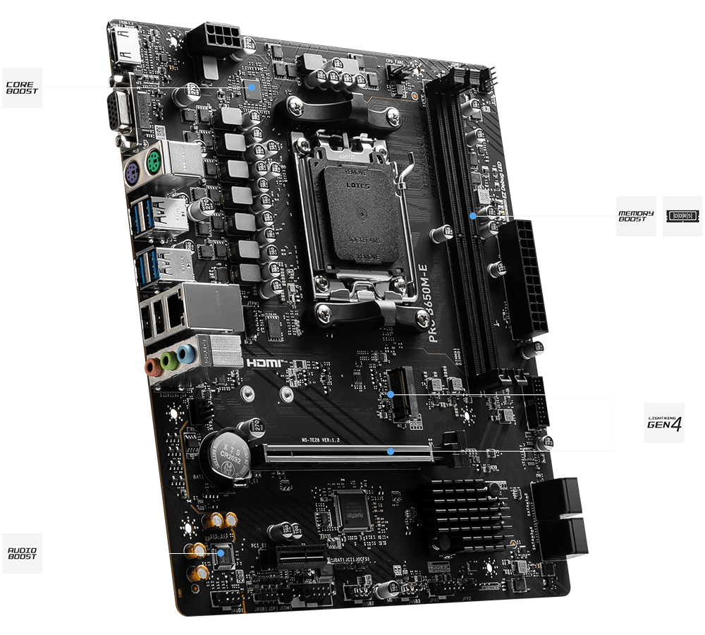 MSI B650M-E Feature block