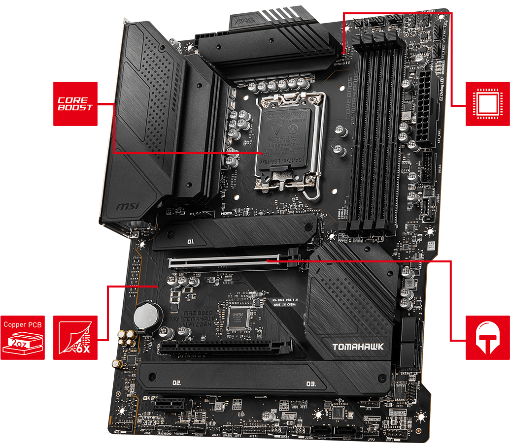 MAG B660 TOMAHAWK WIFI DDR4