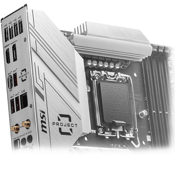 MSI B760M Project Zero installed