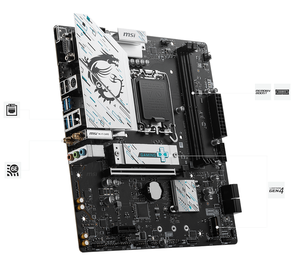 Msi B760m gaming wifi high speed transmission
