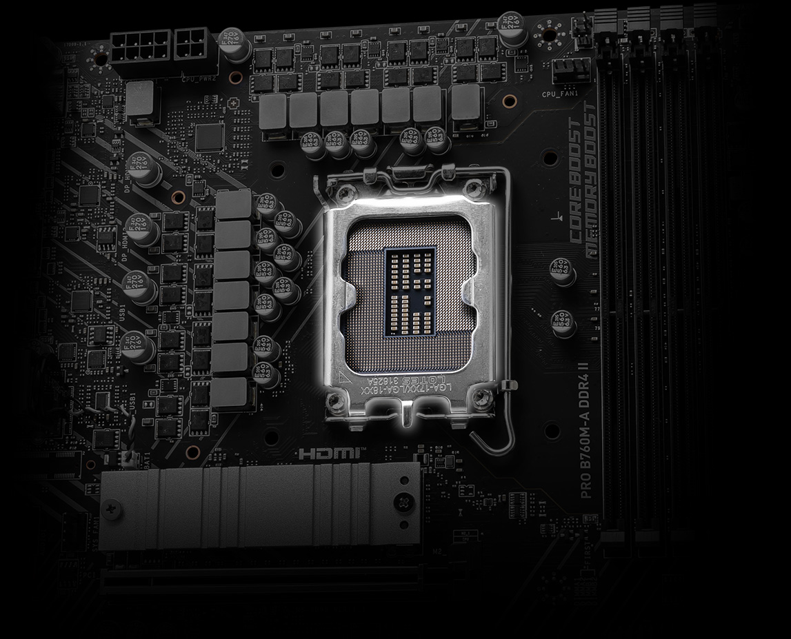 MSI Pro B760M-A ddr4 II core boost