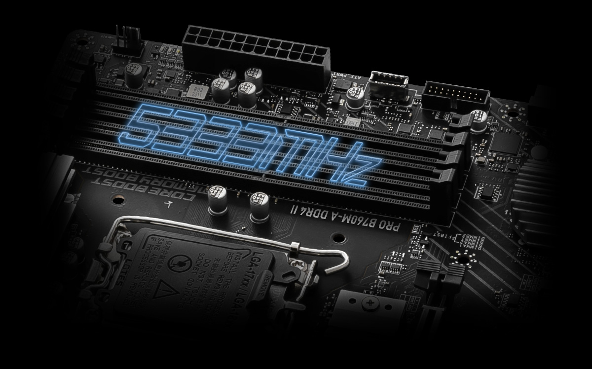 MSI Pro B760M-A DDR4 II MEMORY