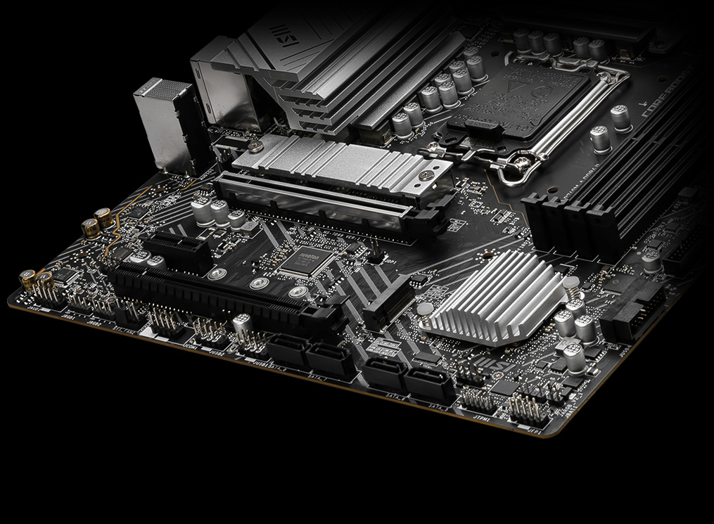 MSI PRO B760m-a wifi ddr4 II storage overview