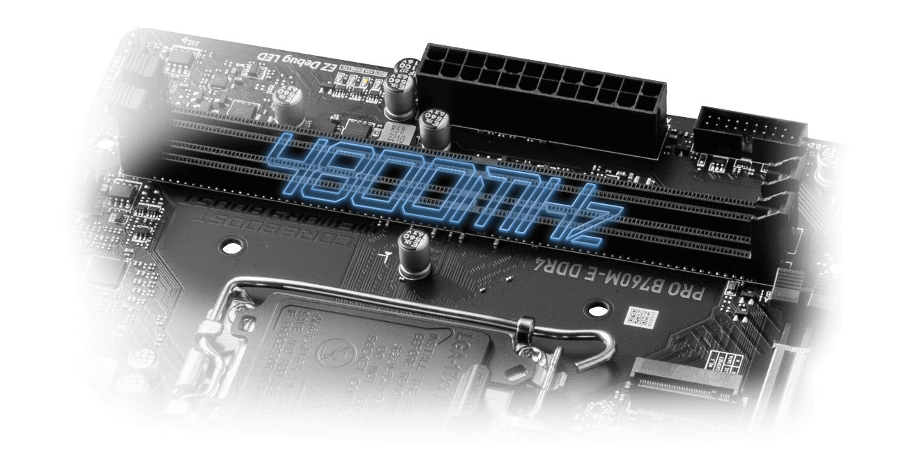 MSI Pro B760M-E DDR4 LATEST DDR5 MEMORY WITH SMT SLOT