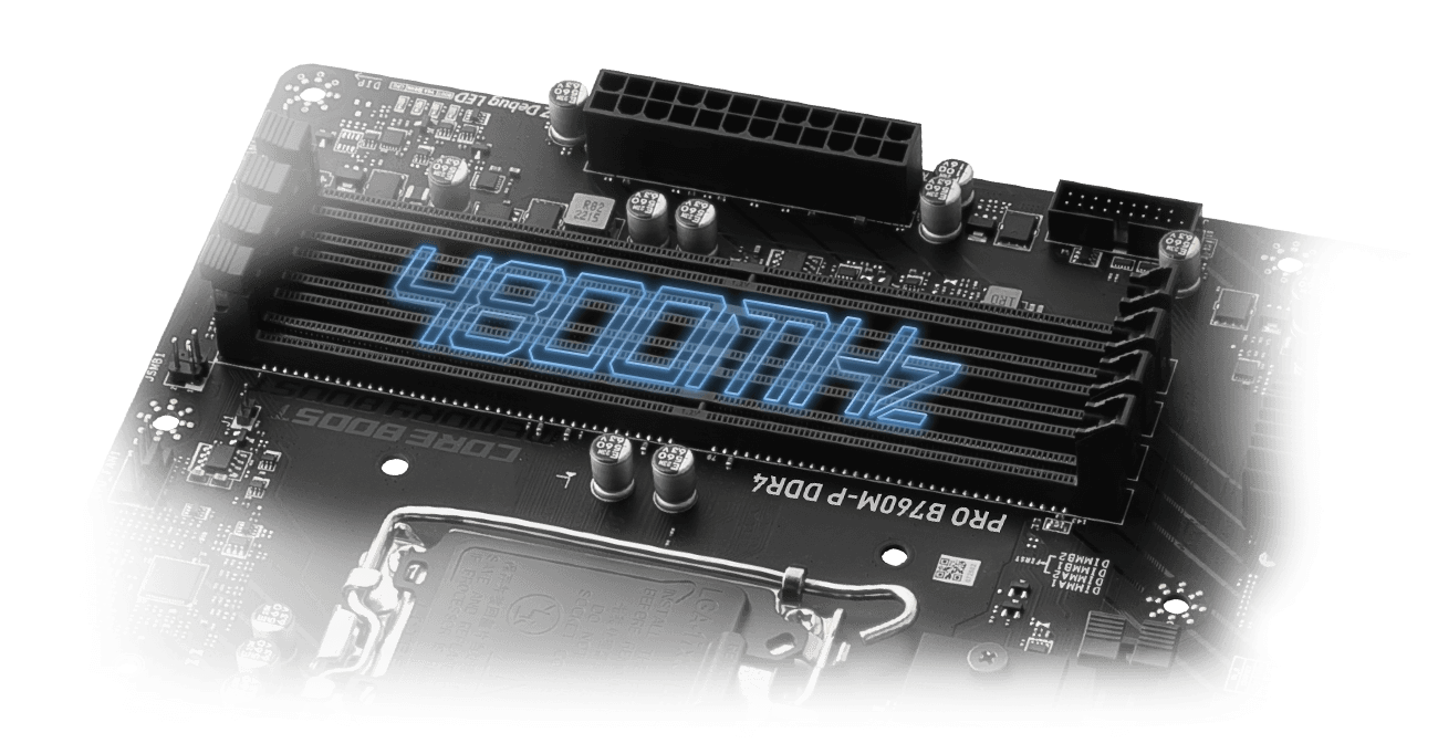 MSI Pro B760M-G DDR4 LATEST DDR5 MEMORY WITH SMT SLOT