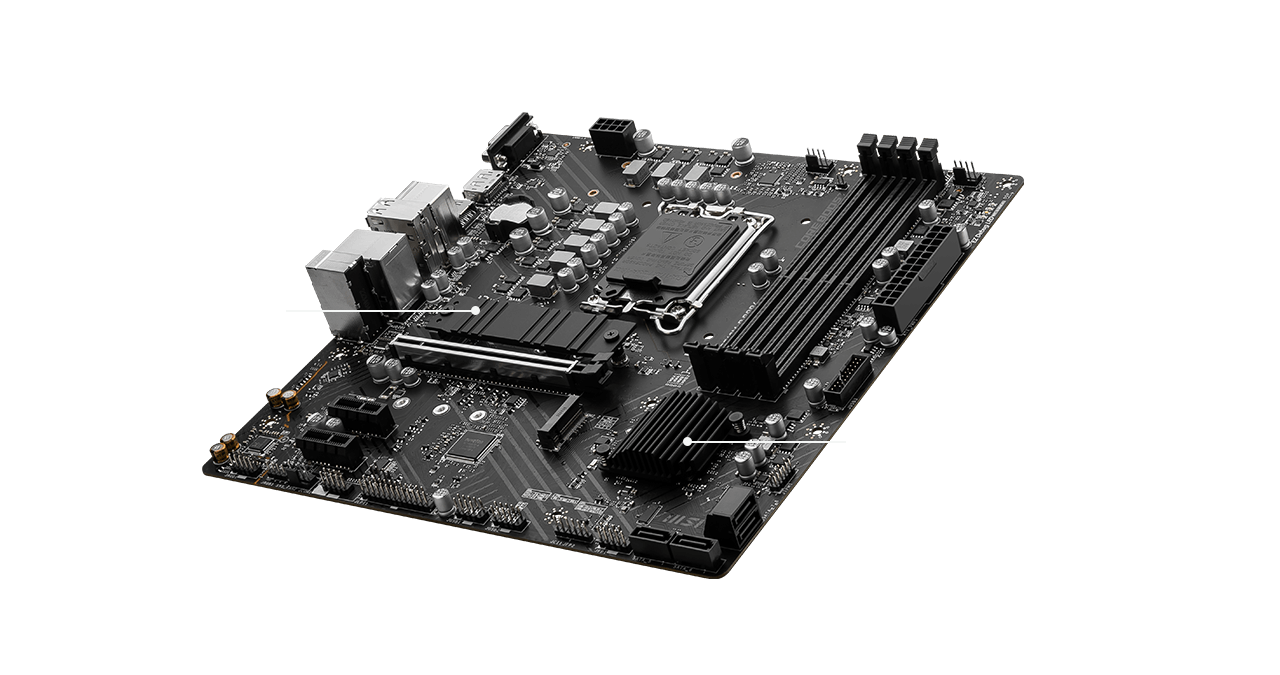 msi PRO B760M-P DDR4 cooling overview mobile