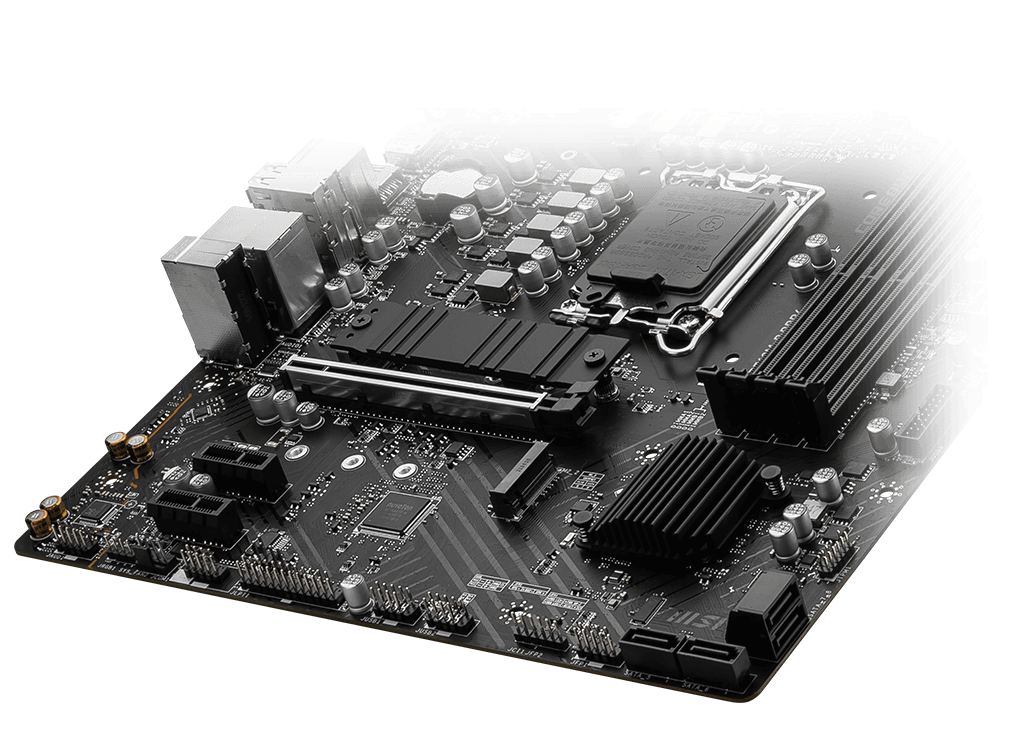 MSI PRO z790-P wifi DDR4 storage overview