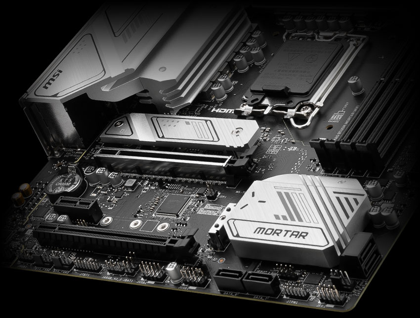 MAG B760M Mortar WIFI storage overview