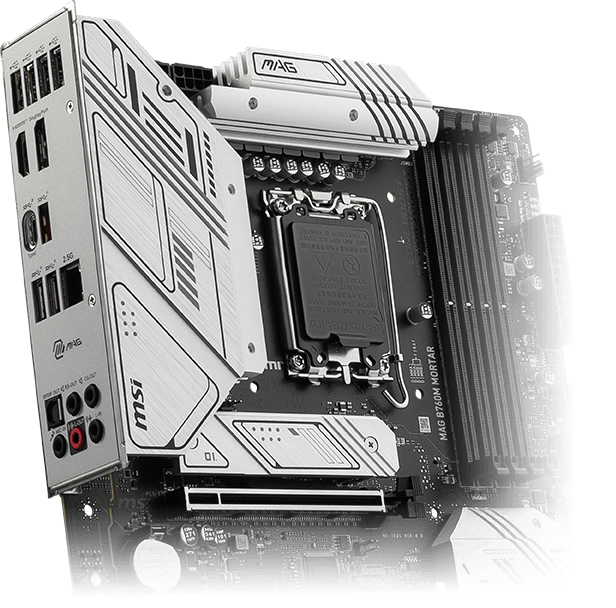 MSI B760m mortar pre-installed
