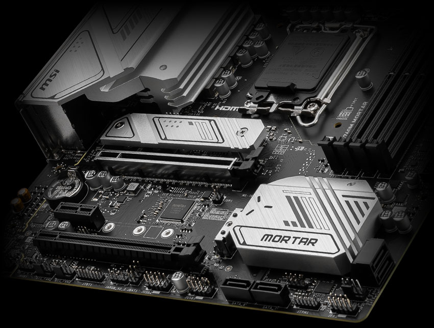 MAG B760M Mortar storage overview